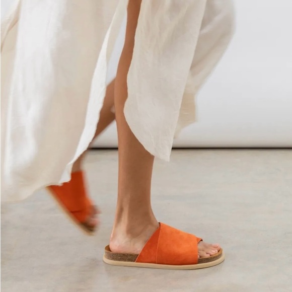 Dear Frances Orange Sandals